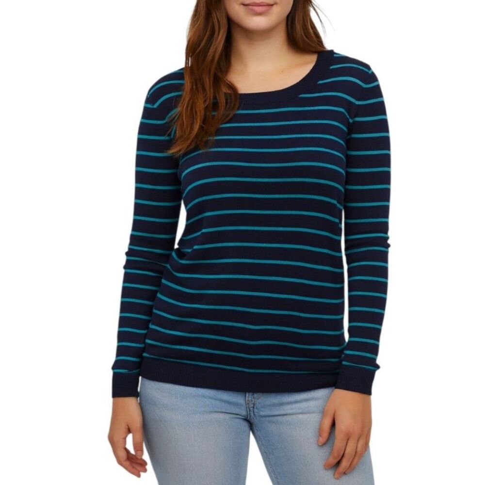 Forever 21 Women’s Striped Long Sleeve Blouse | Medium